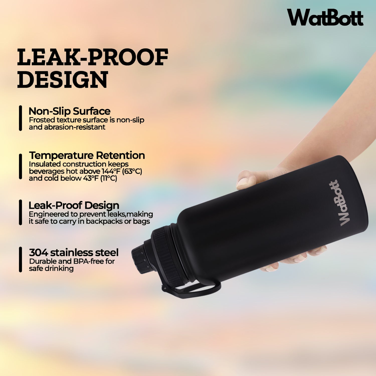 WatBott Dual Lid in use
