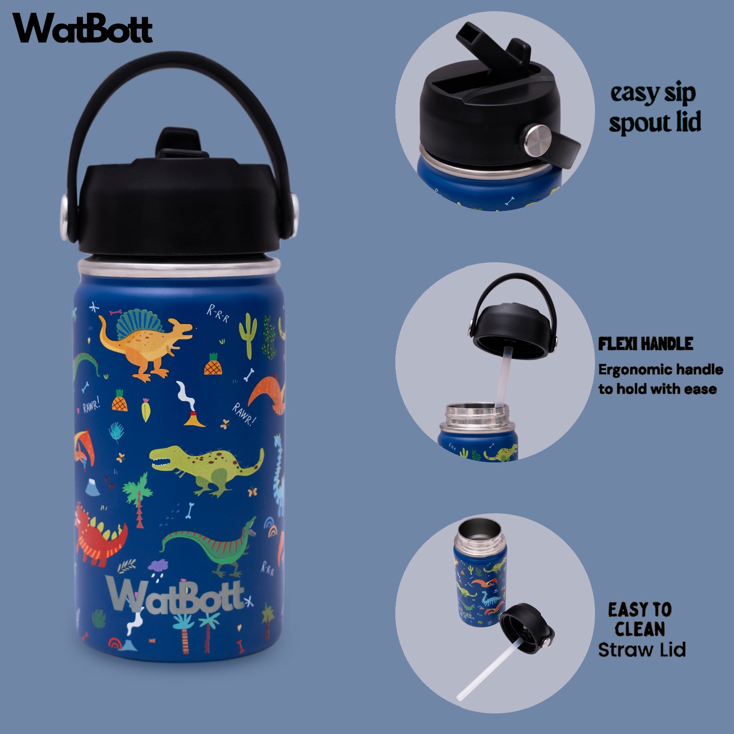 WatBott Champs straw lid detail