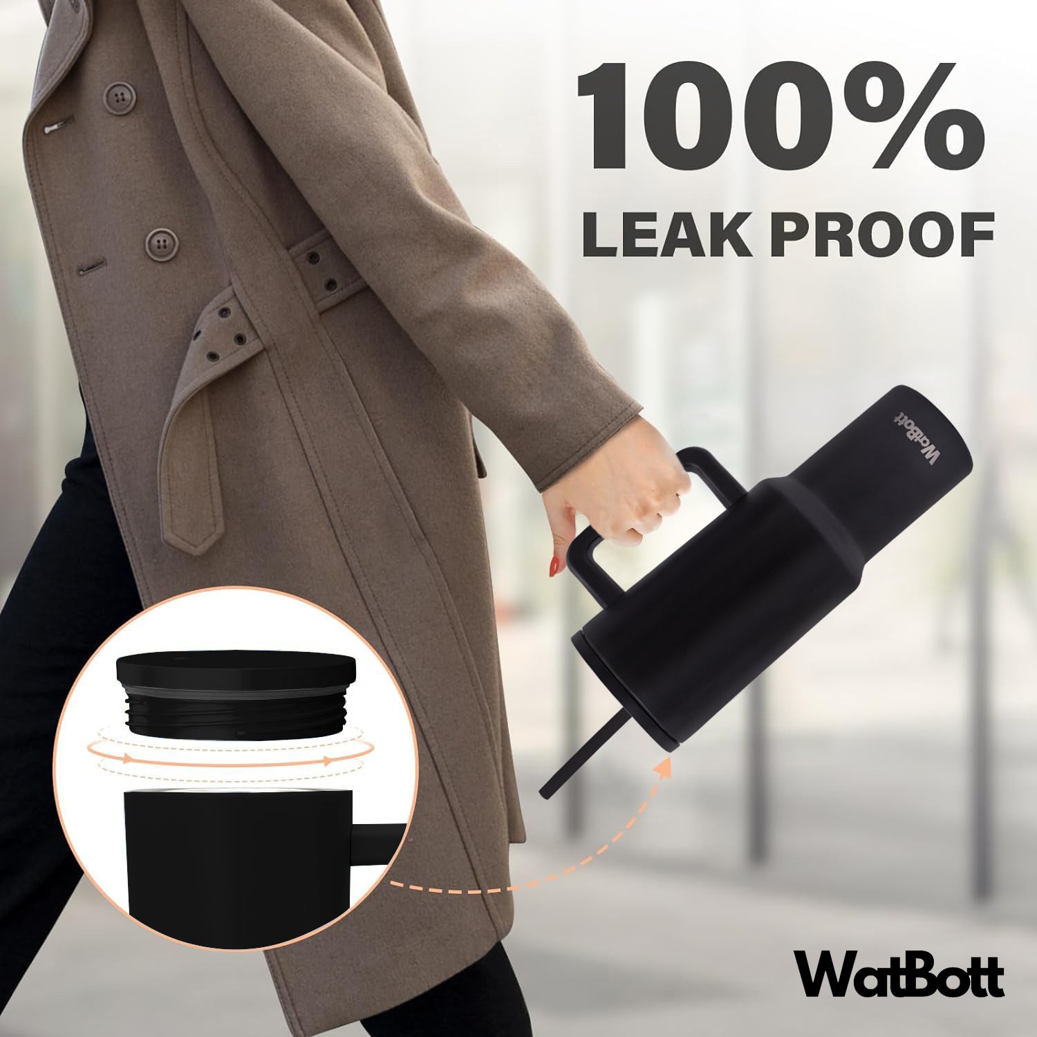 WatBott Tumbler handle detail