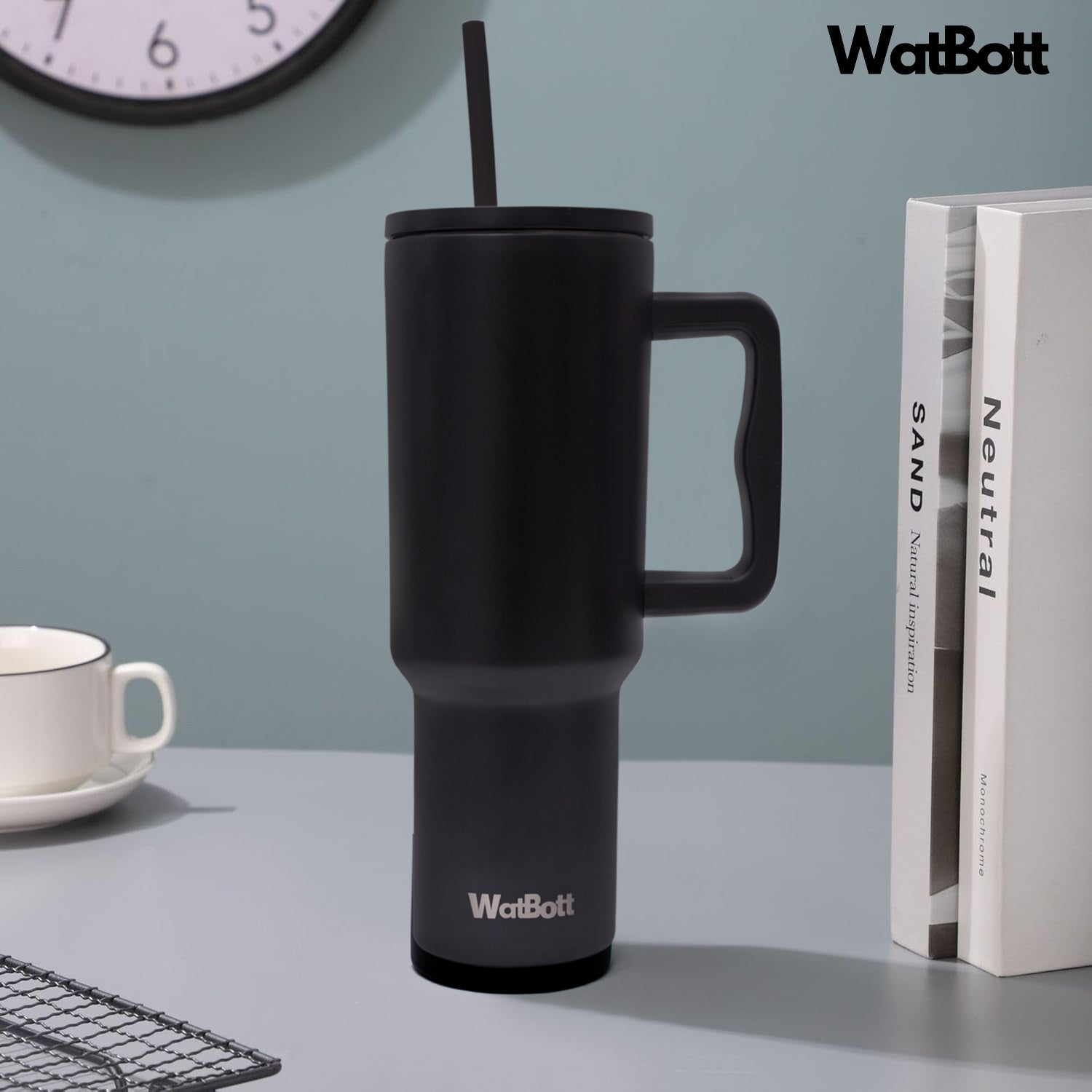 WatBott Tumbler 1200ml insulated with handle and sipper